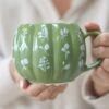 Large Pumpkin Mug – Autumnal Green Art 3