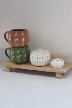 Large Pumpkin Mug – Autumnal Green Art 3 -Pretty Little Home 12image00009 2