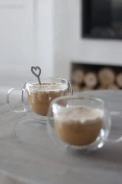 Round Double Wall Glass Mug – Plain/Set Of 2 -Pretty Little Home 1IMG 6098 2