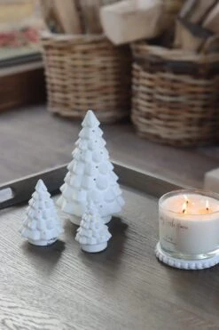 Snowy LED Christmas Tree Set