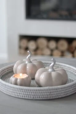 Ceramic Pumpkin Autumn – Medium 2PC