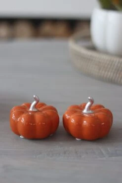 Ceramic Pumpkin Autumnal Orange – Small 2PC