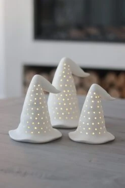 Ceramic Witch Hats – Set Of 3