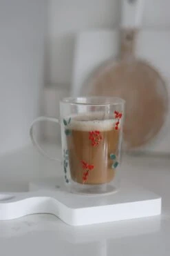 Slim Double Wall Winter Flower Mug -Pretty Little Home 2IMG 6709 2