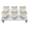 Ceramic Heart Snacking Station – White