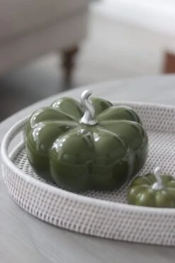 Ceramic Pumpkin Autumnal Green – Large -Pretty Little Home 3IMG 6277 2