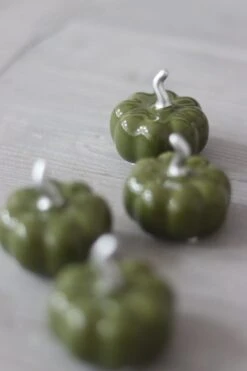 Ceramic Pumpkin Autumnal Green – Tiny 4PC -Pretty Little Home 3IMG 6310 2