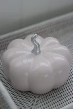 Ceramic Pumpkin Light Pink/Silver – Large -Pretty Little Home 3IMG 6331 2