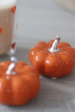 Ceramic Pumpkin Autumnal Orange – Small 2PC -Pretty Little Home 3IMG 6394 2