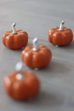 Ceramic Pumpkin Autumnal Orange – Tiny 4PC