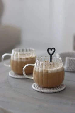 Rippled Glass Mugs β Set Of 2