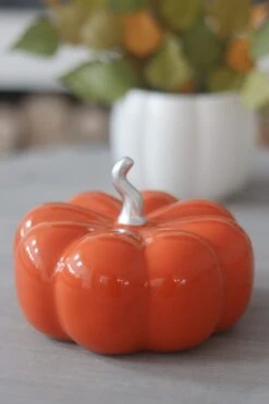 Ceramic Pumpkin Autumnal Orange – Large