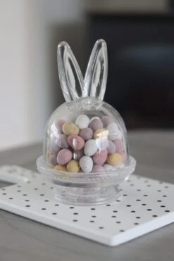 Glass Bunny Cake Stand – Raised Beaded -Pretty Little Home BJIMG 8796 2