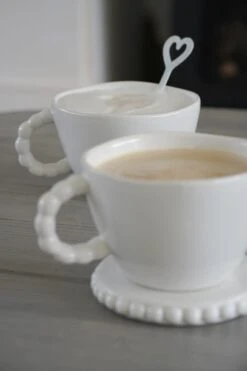 White Beaded Mug -Pretty Little Home BMDSC09179 2