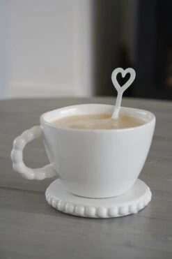 White Beaded Mug -Pretty Little Home BMDSC09180 2