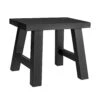 Solid Pine Wood Stool – Black