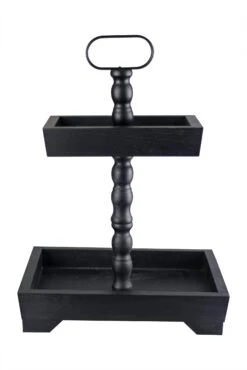 Two Tier Cake Stand – Square/Black -Pretty Little Home IMG 0139