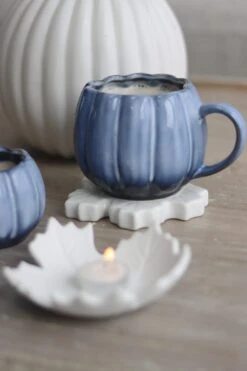 Large Pumpkin Mug – Ombre Blue