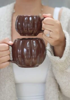 Mini Pumpkin Mug – Brown