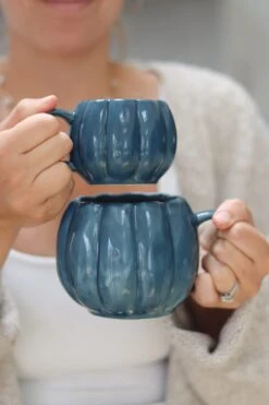Mini Pumpkin Mug – Blue