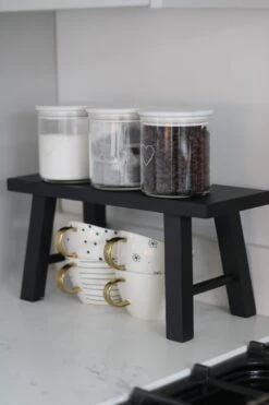 Solid Pine Wooden Stool – Black 6 Solid Pine Wooden Stool – Black -Pretty Little Home IMG 0390