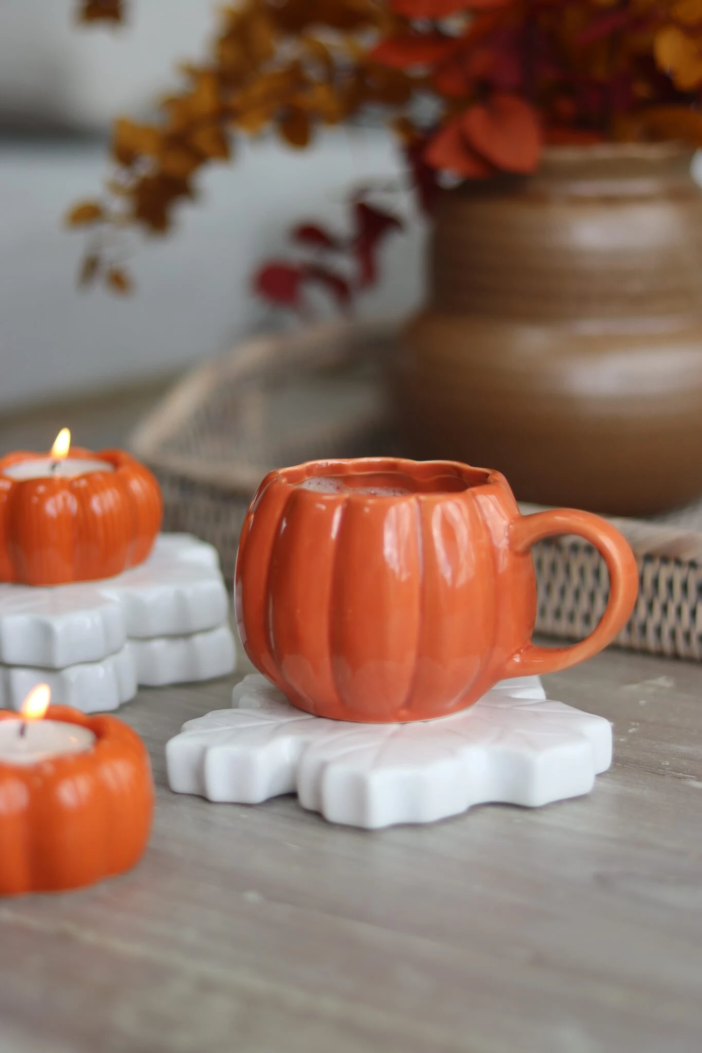 Mini Pumpkin Mug – Autumnal Orange 3 Mini Pumpkin Mug – Autumnal Orange - Image 3