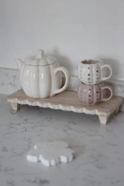 Pumpkin Tea Pot – Speckled -Pretty Little Home IMG 0619 2