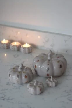 Ceramic Pumpkin Family – Autumn Floral -Pretty Little Home IMG 0665 2