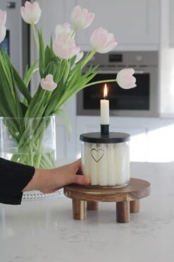 Round Small Stool – Natural