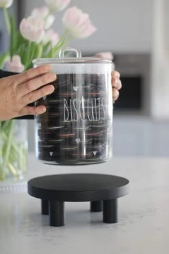 Round Small Stool – Black -Pretty Little Home IMG 0731