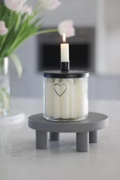 Round Small Stool – Grey