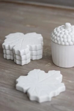 Ceramic Leaf Coasters – Set Of 4 -Pretty Little Home IMG 0809