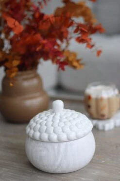 Ceramic Acorn Jar – Speckled -Pretty Little Home IMG 0882 2