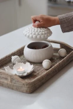Ceramic Acorn Jar – Speckled