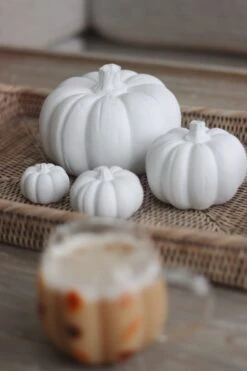 Stone Resin Pumpkin Family – White -Pretty Little Home IMG 0900 2
