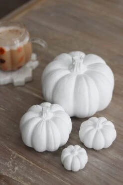 Stone Resin Pumpkin Family – White -Pretty Little Home IMG 0904 2