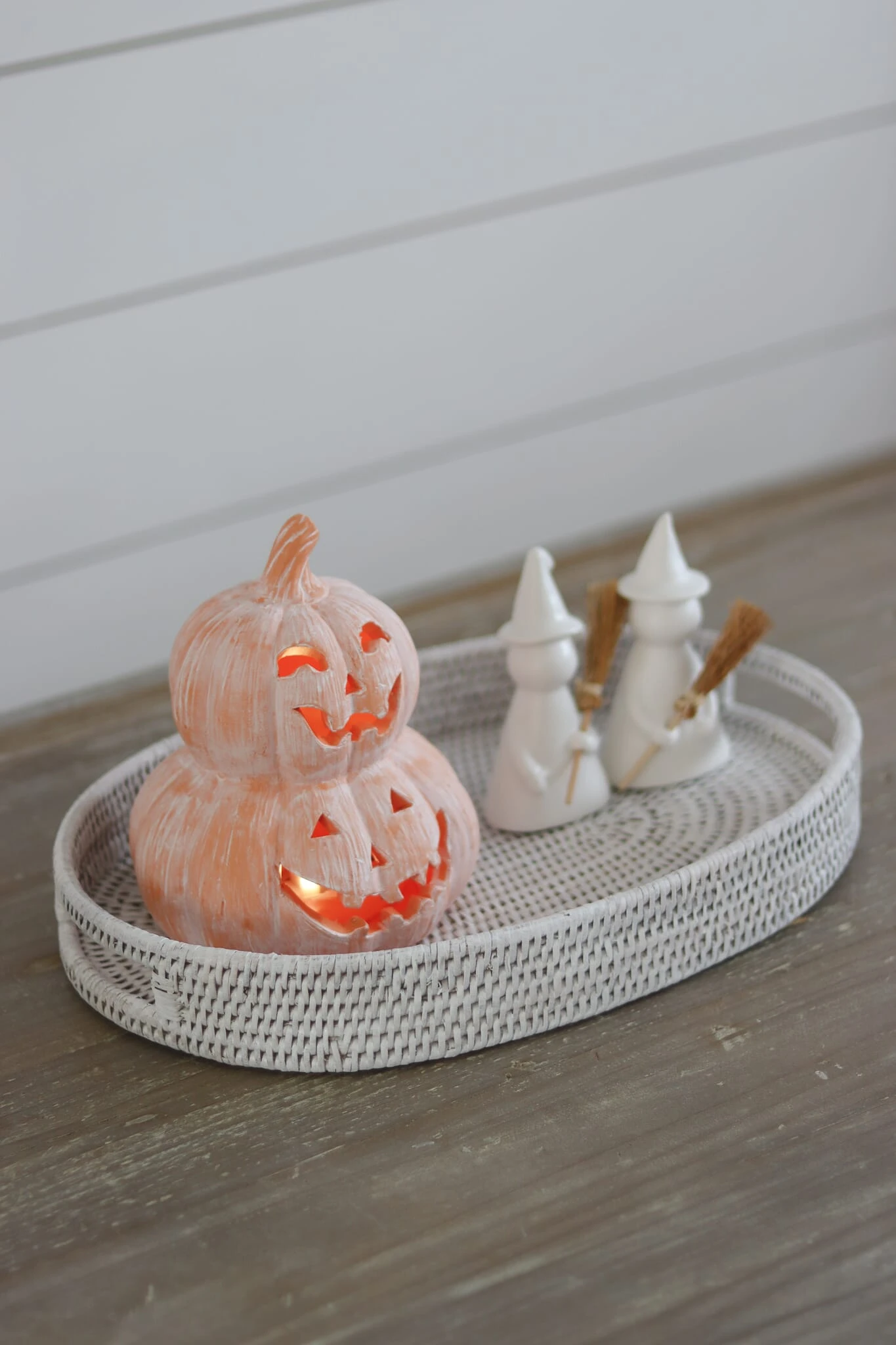 Stacked LED Terracotta Pumpkins 3 Stacked LED Terracotta Pumpkins - Image 3