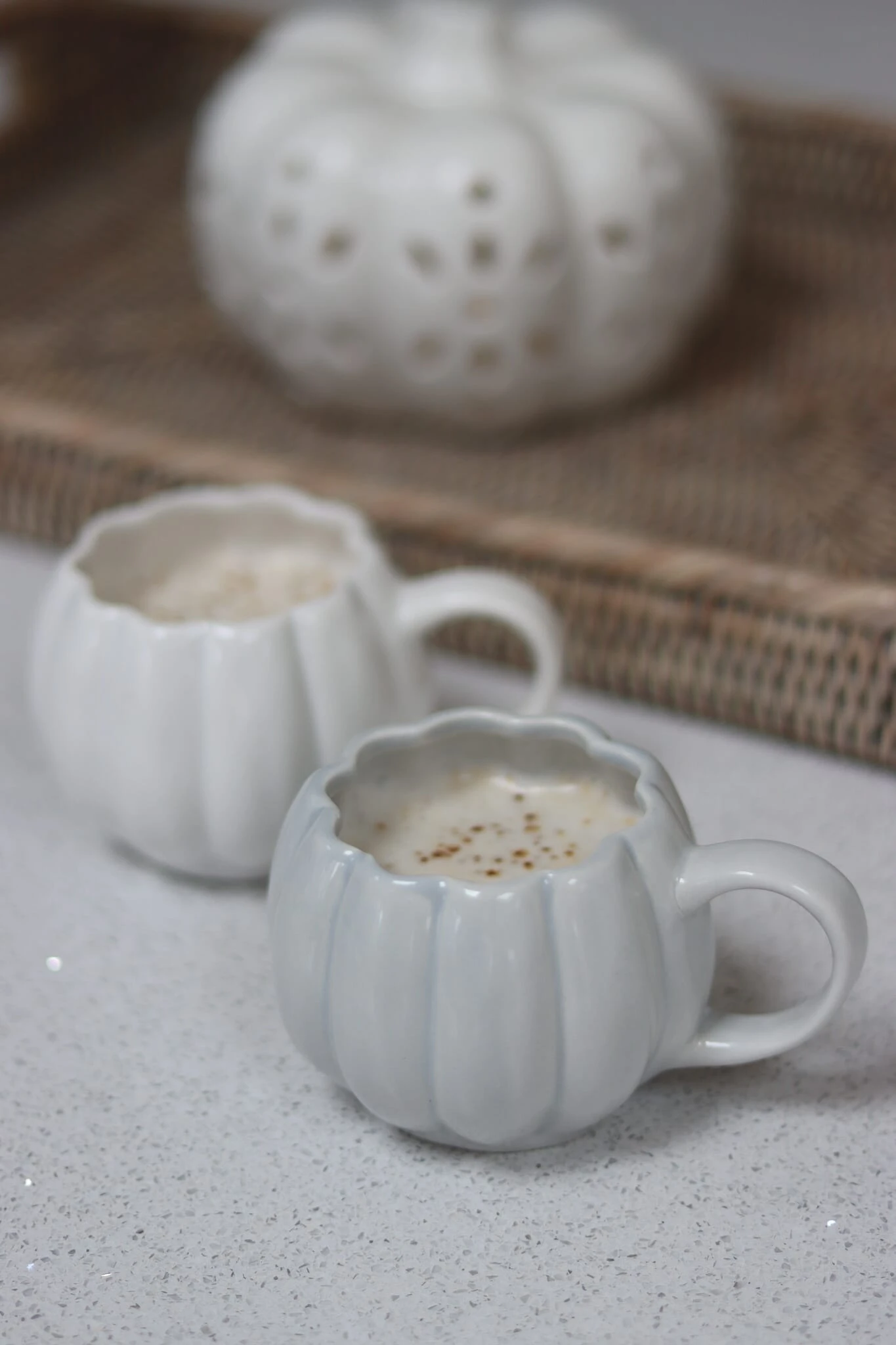 Mini Pumpkin Mug – White 4 Mini Pumpkin Mug – White - Image 4