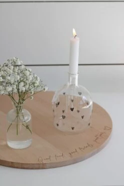 Glass Bud Vase – Black Multi Heart 6 Glass Bud Vase – Black Multi Heart -Pretty Little Home IMG 1059 1