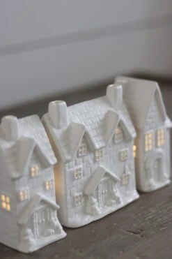 Large LED Ceramic House – Autumn 3Pc -Pretty Little Home IMG 1068 2202