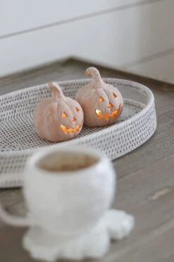 Set Of 2 Jack-O-Lanterns – Small