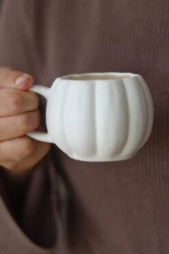 Mini Pumpkin Mug – Matt White -Pretty Little Home IMG 1187