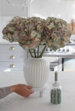 Faux Lavender Hydrangea Stem