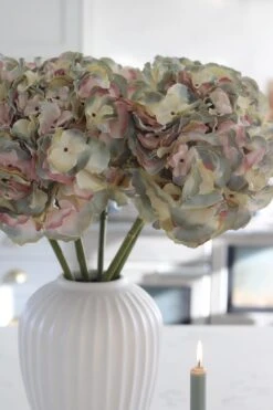 Faux Lavender Hydrangea Stem -Pretty Little Home IMG 1192