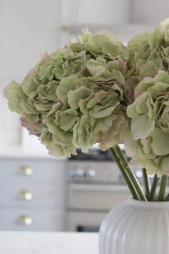 Faux Green Hydrangea Stem -Pretty Little Home IMG 1203