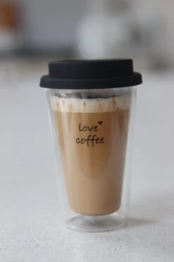 Double Wall Travel Mug – Love Coffee -Pretty Little Home IMG 1285