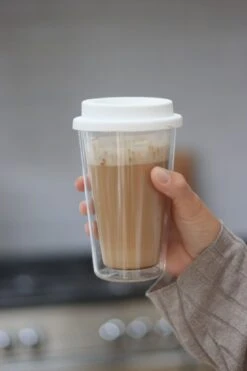 Double Wall Travel Mug – Plain/White -Pretty Little Home IMG 1355