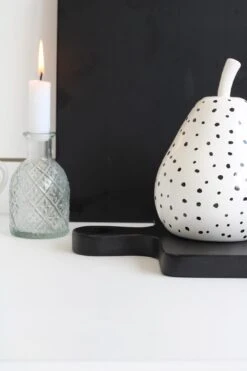 Square Black Chopping Board – Large