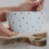 Ceramic Bowl – Multi Hearts Dots