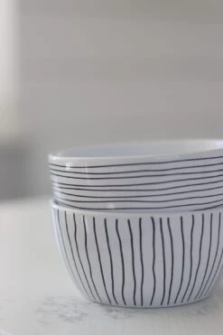 Ceramic Bowl – Horizontal Stripes 6 Ceramic Bowl – Horizontal Stripes -Pretty Little Home IMG 1732 2